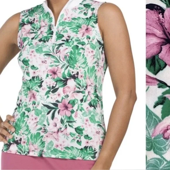 Tommy Bahama Sleeveless Golf Top - Picture 2 of 4